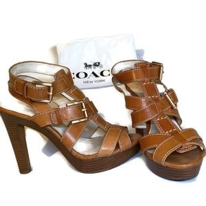 Coach Stefanie Platform Heel Sandal Sz8.5